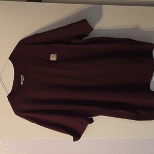 Carhartt Men's Burgundy Short Sleeve Tee